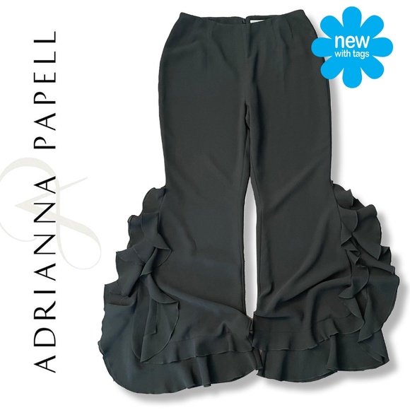 NWT 🦋 Adrianna Papell Ruffle Pants | Size: 8 - Picture 8 of 16